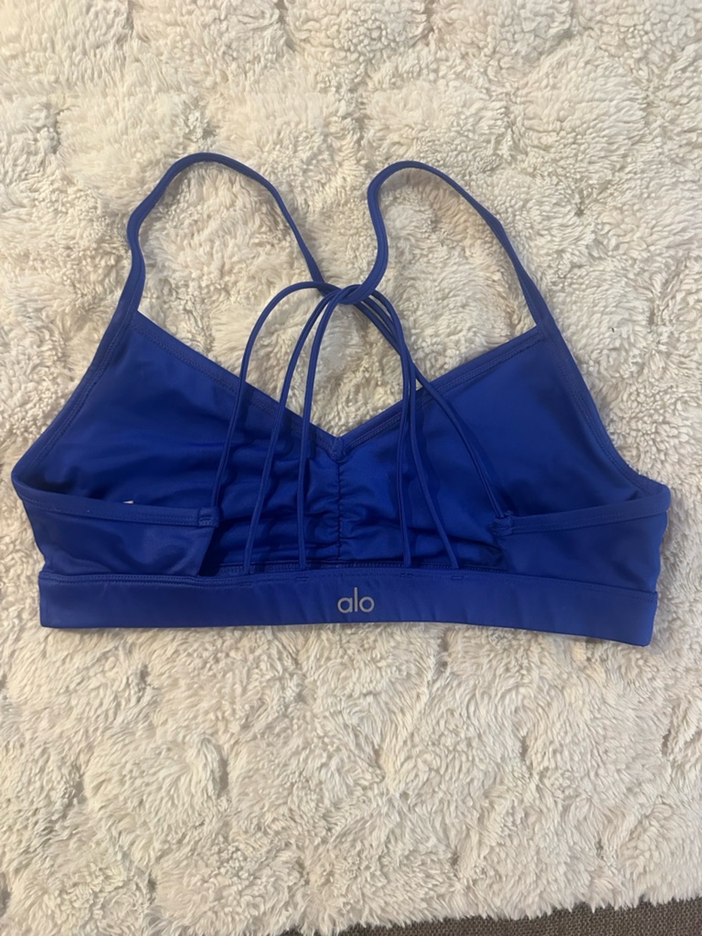 ALO Yoga Strappy Sports Bra - Royal Blue